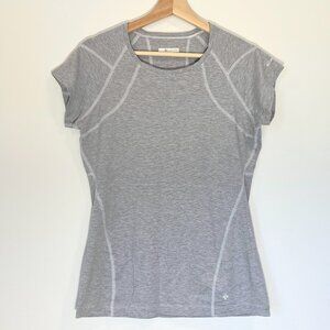Columbia gray short sleeved tech shirt women's medium